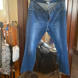 Women’s plus size denim straight leg jeans